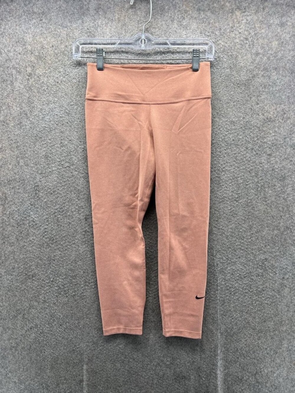 Nike Capri Leggings Womens Small Pink Dri-Fit Elastic Waist Yoga Pants Athletic